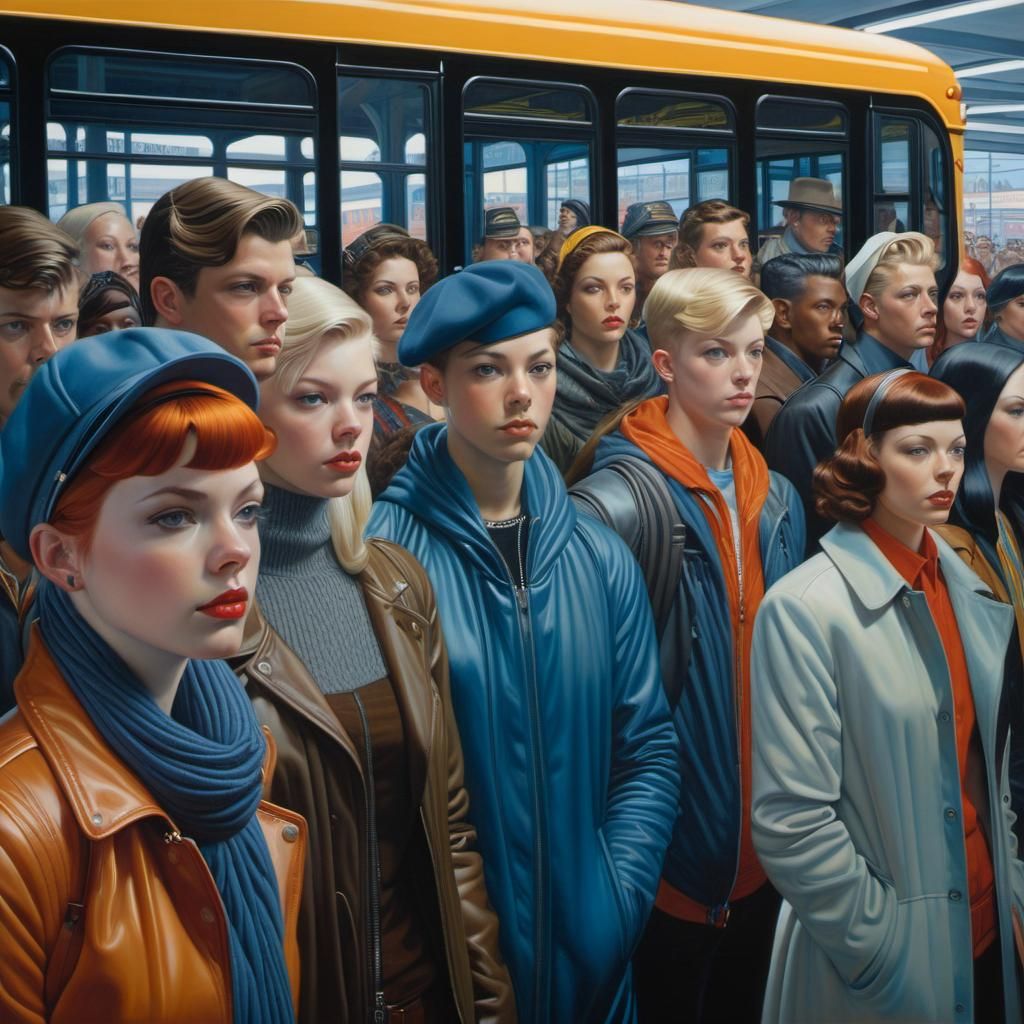 Waiting for a new bus