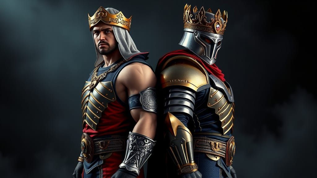 Tekken 8: King and Armor King in Hyperrealistic Style