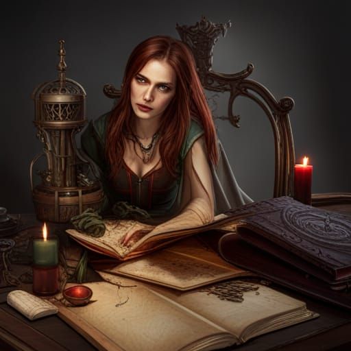 Vampire Book in Dark Fantasy Style, Detailed 8K