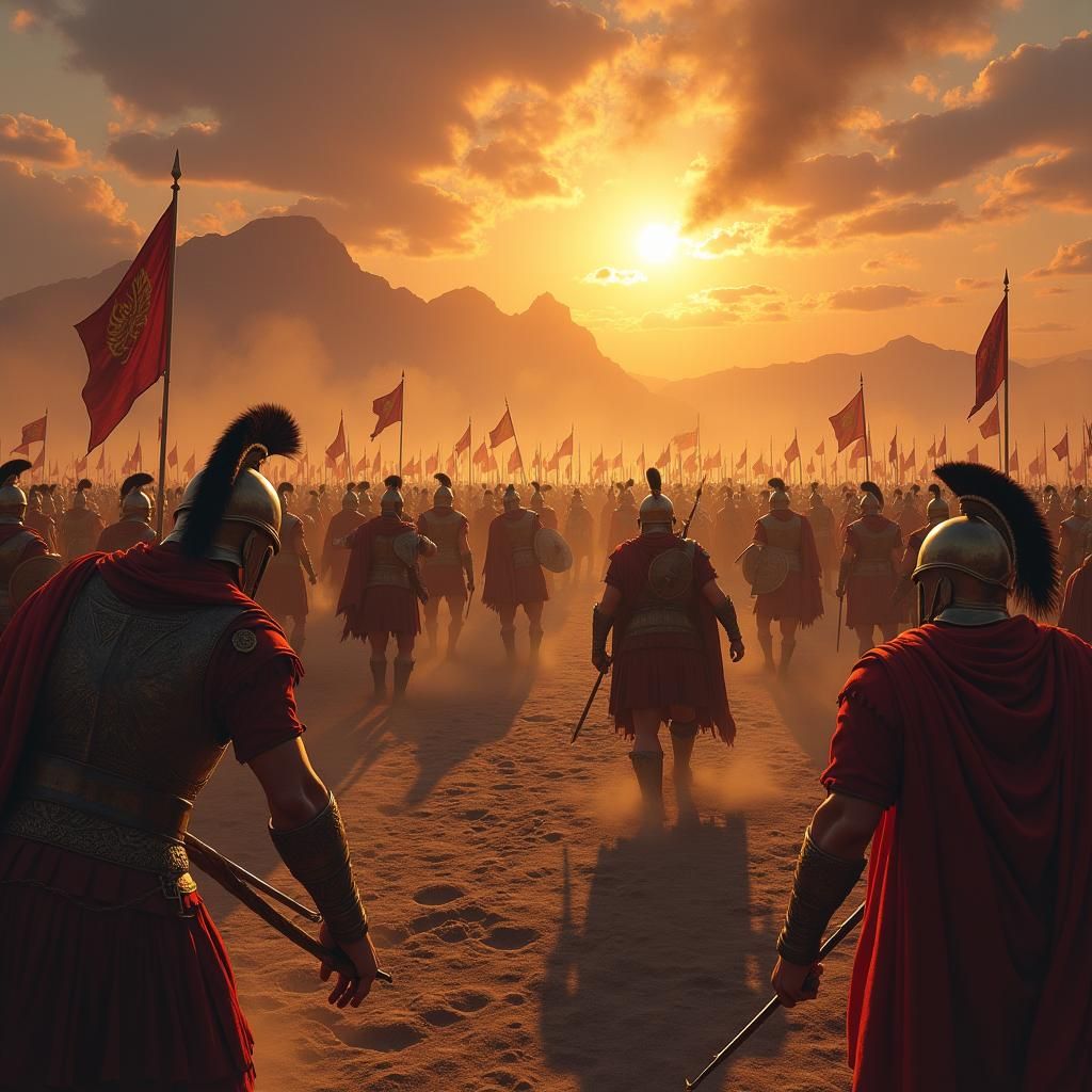 Epic Battle Between Persians and Spartans
