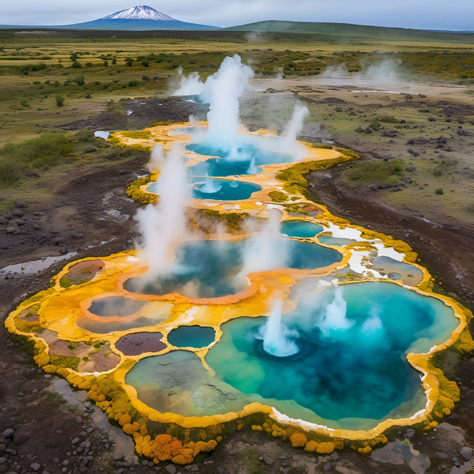 Floral Geyser in Hyperkraximalist Style