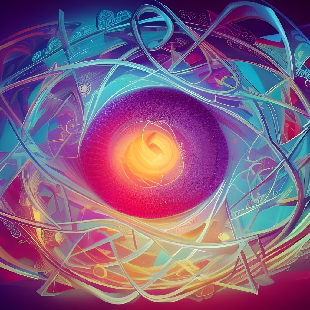 Abstract Math Room with Number Vectors in 8K