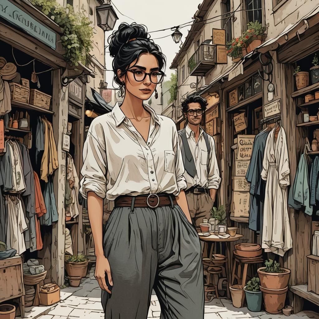 First Meeting in a Bohemian Clothing Boutique