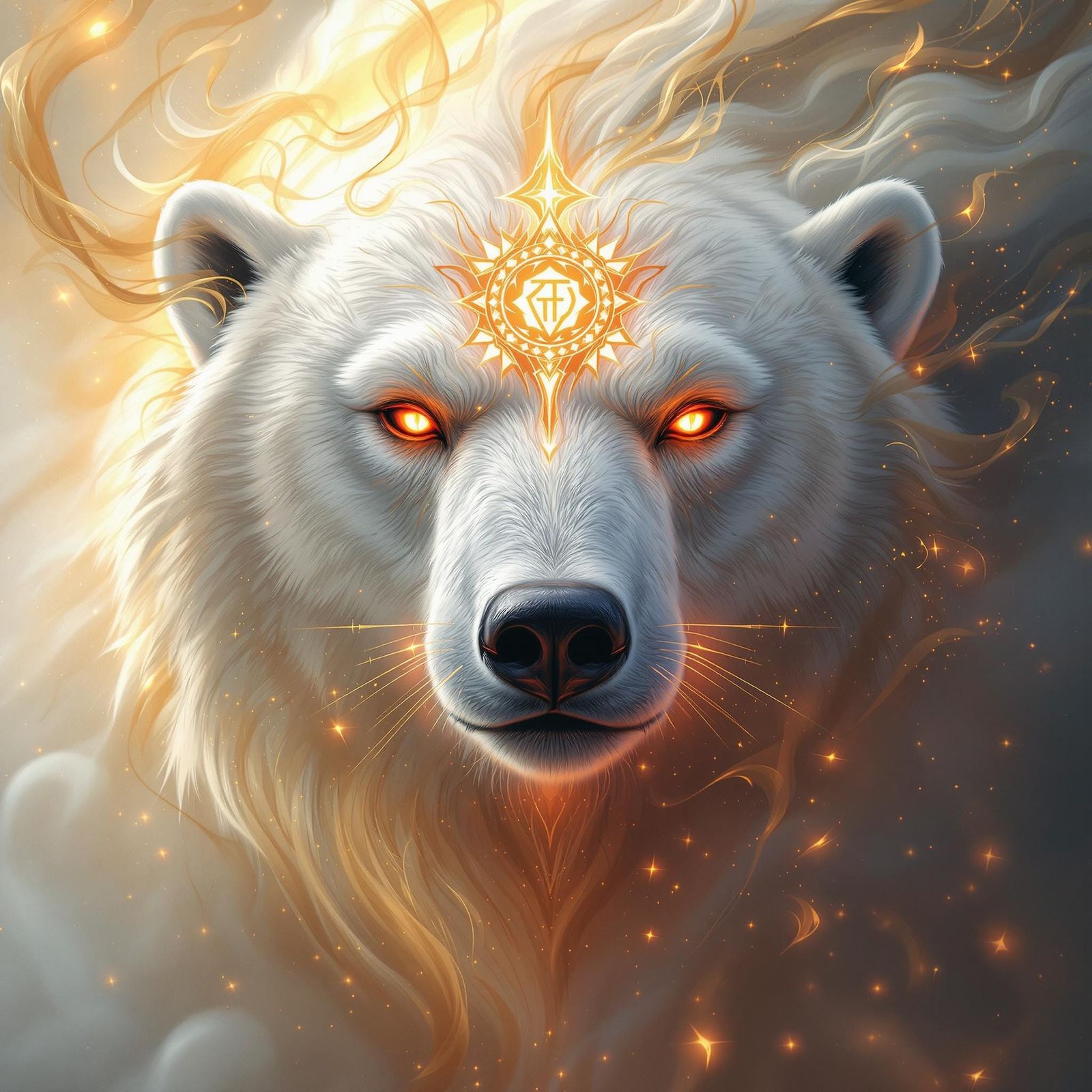 Chaotic divine polar bear