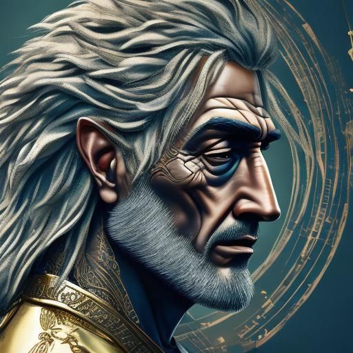 Sci-Fi Male Portrait with Intricate Detail