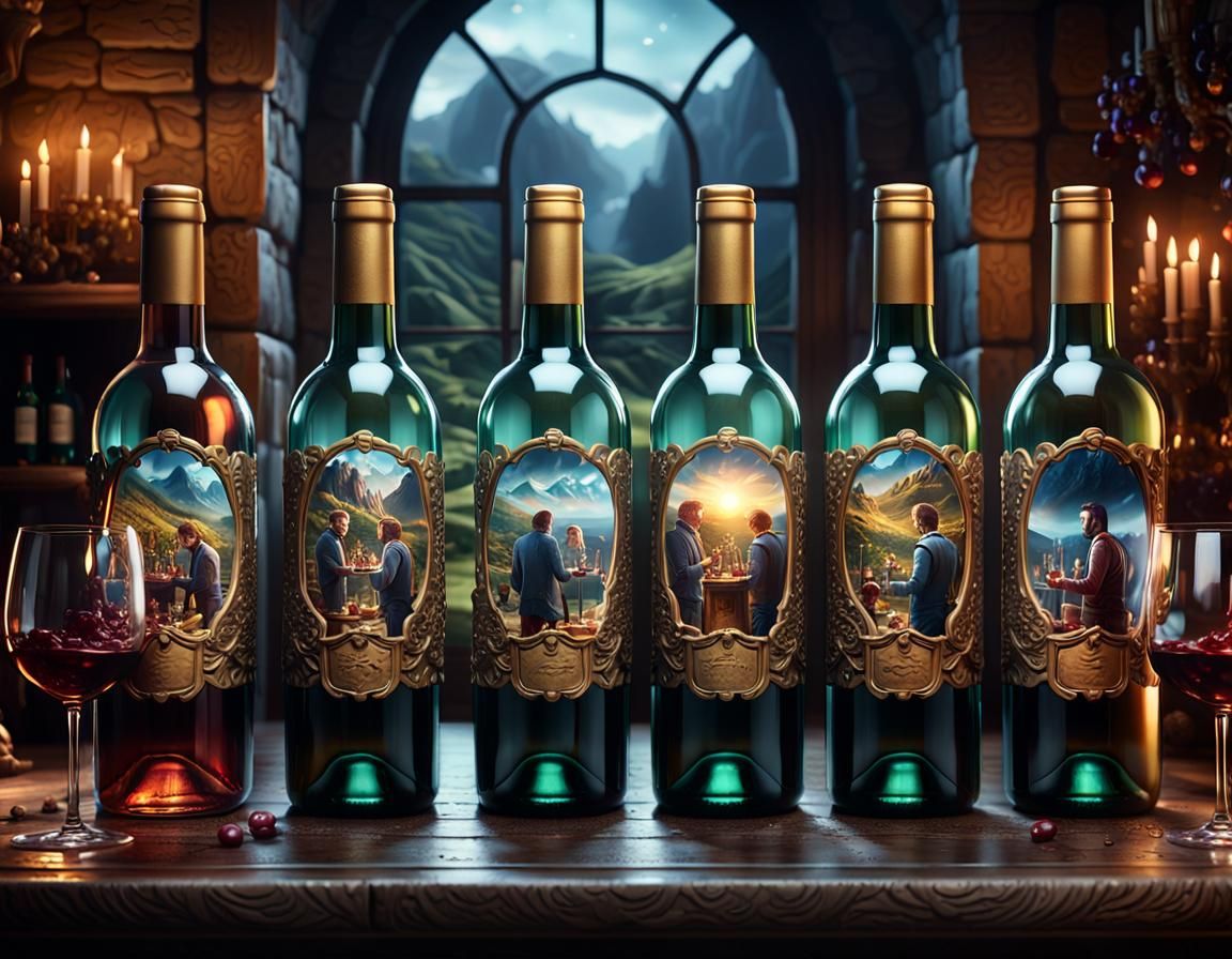 Trapped People in Bottles: Cinematic CGI Art