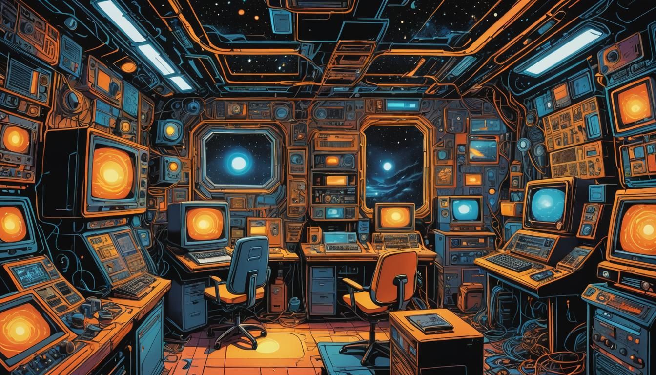 Retrofuturistic Comic Book Ad: Video Home Computer