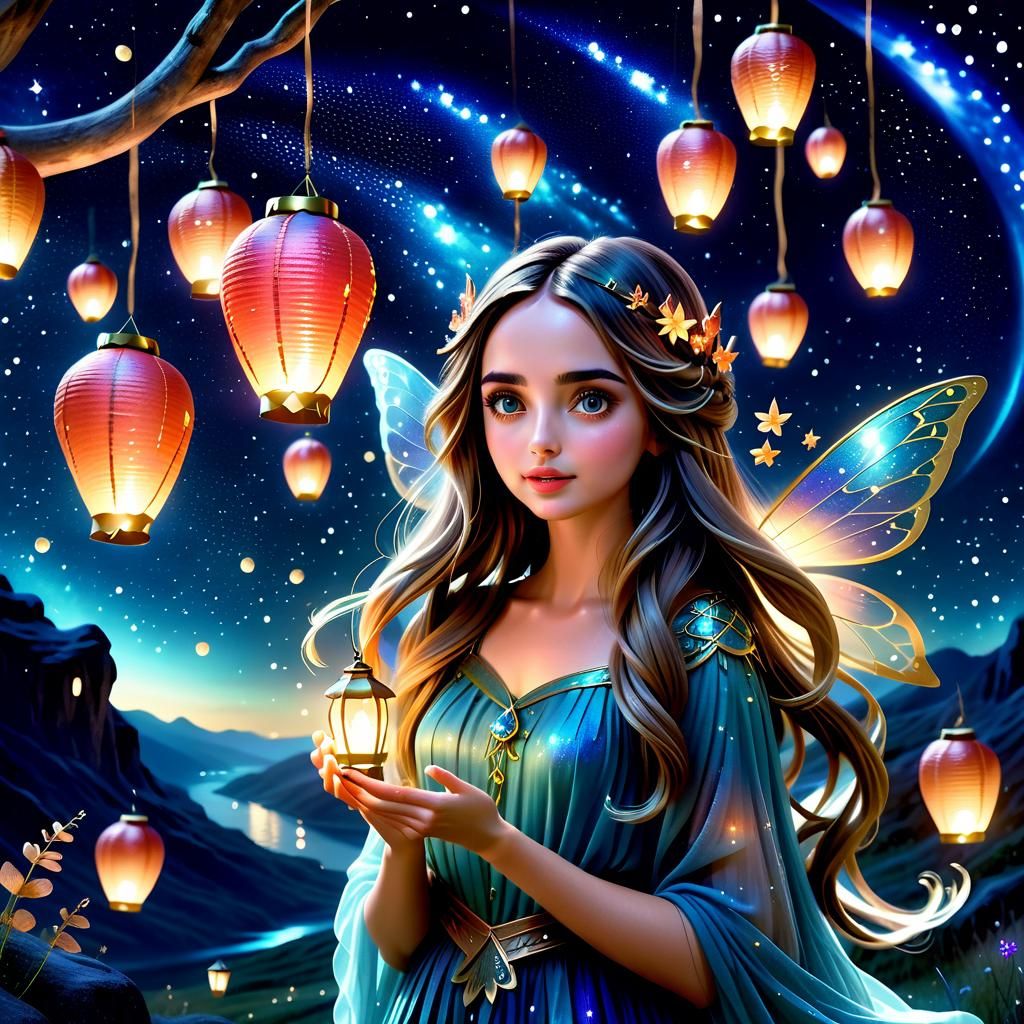 Ana de Armas as a Beautiful Fairy Girl