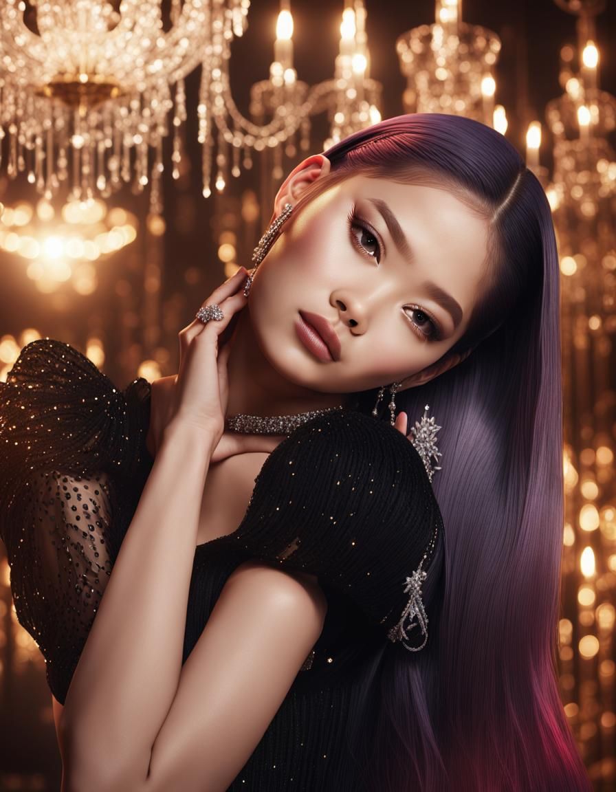 K-Pop Idol Portrait in Hyper-Realistic 3D Style