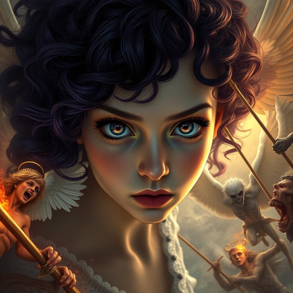 Woman in Epic Battle, Bratz Doll Style