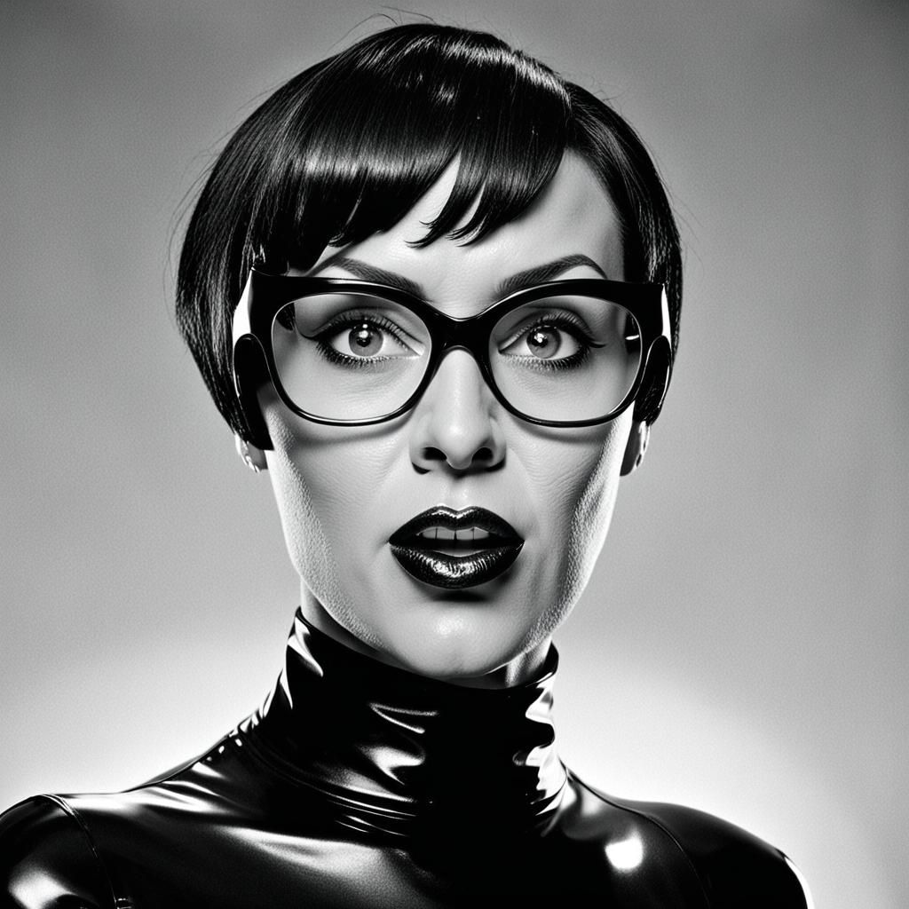 Velma Dinkley Portrait in Black and White