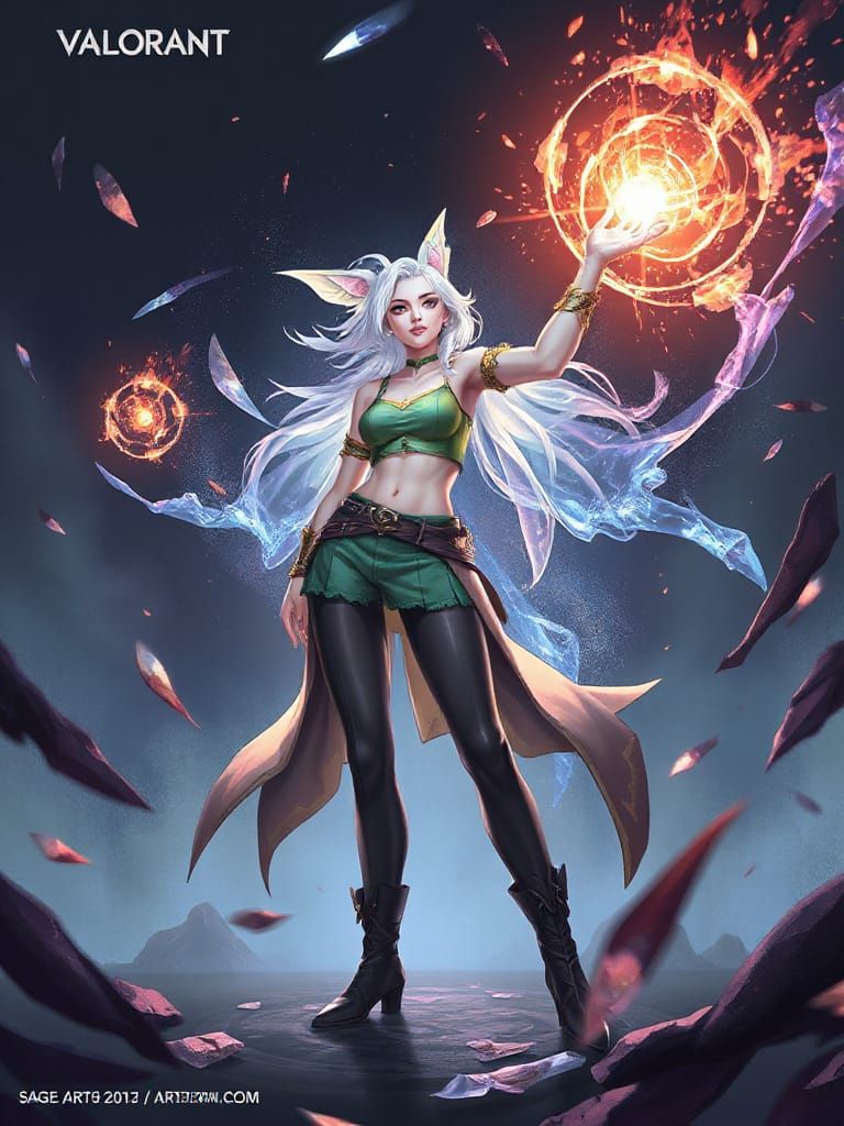 sage valorant in short and top