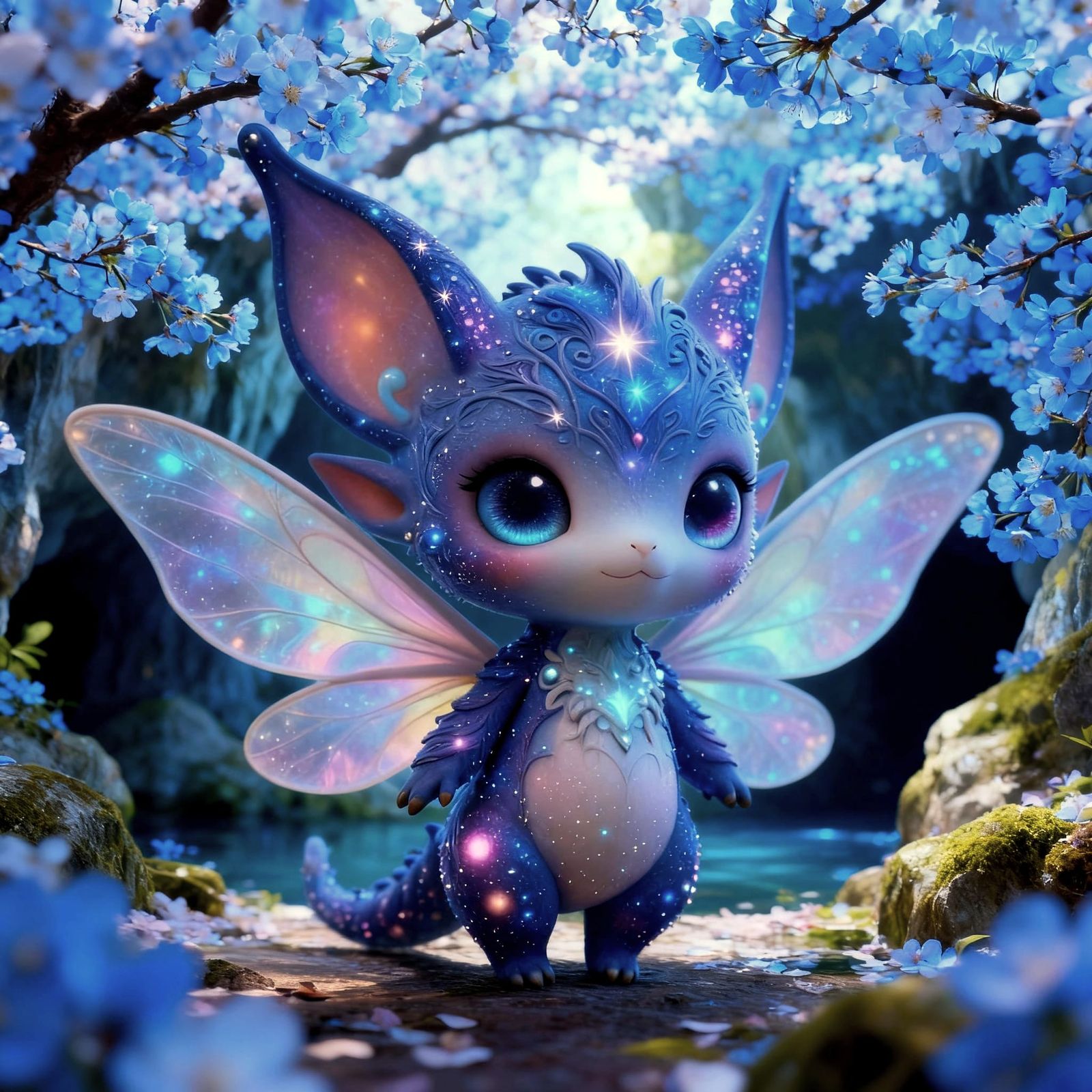 Kawaii Chibi Galaxy Fae Creature