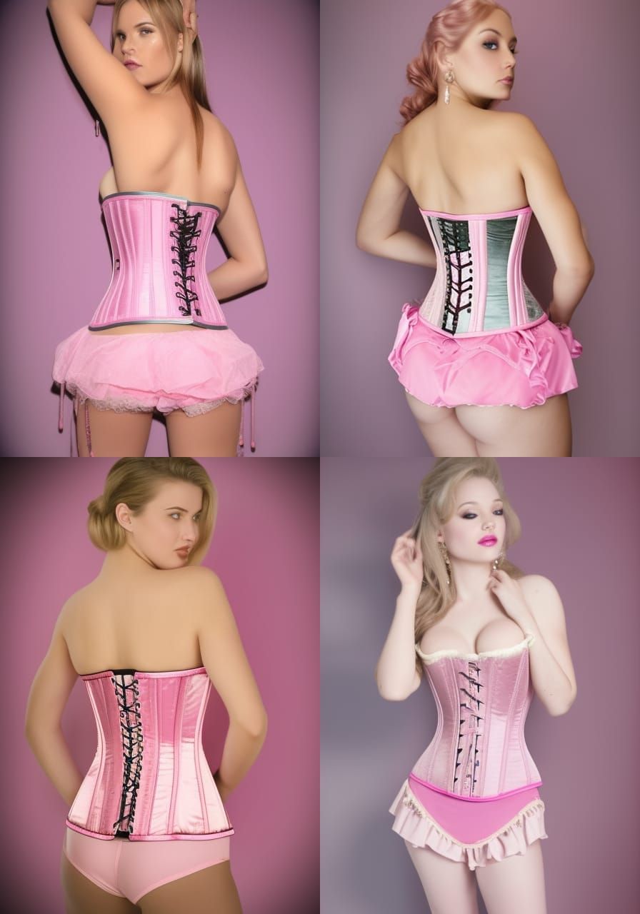Elegant Pink Corset Fashion Statement