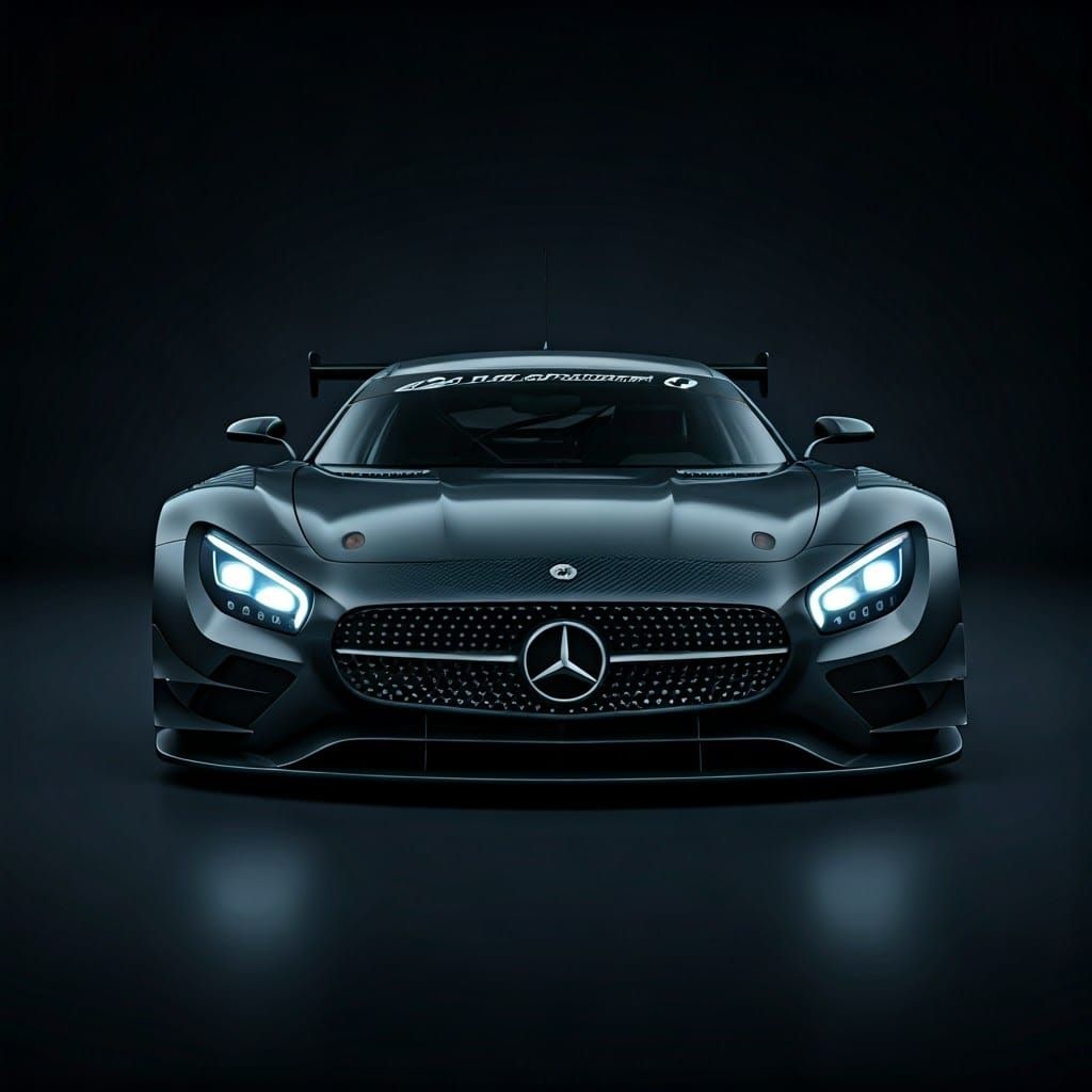 Futuristic Mercedes Vision GT DTM Race Car in Studio