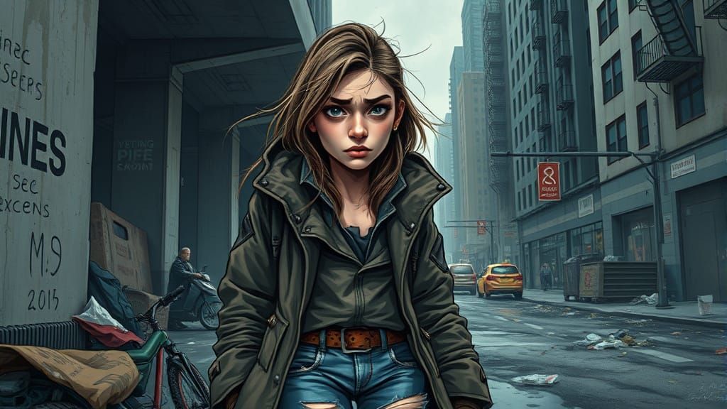 Haunting Portrait of Homelessness in Urban Despair
