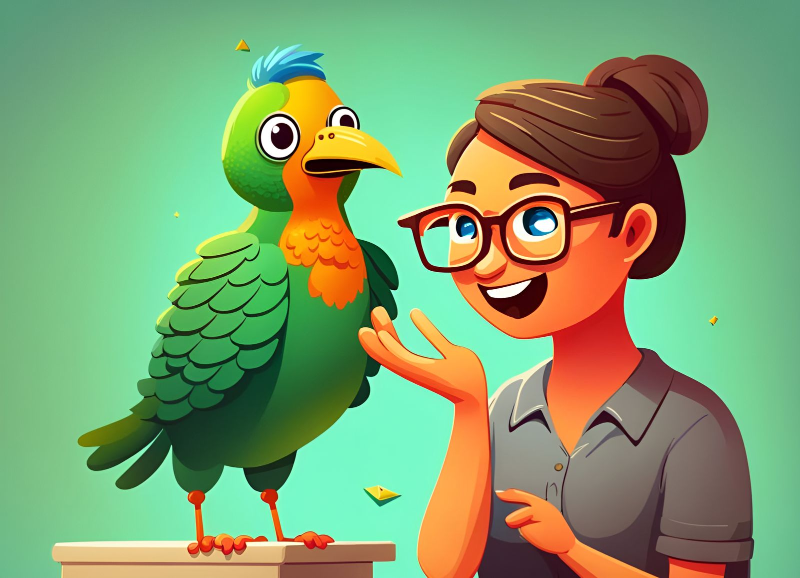 Duolingo Mascot Celebrates Language Learning Milestone