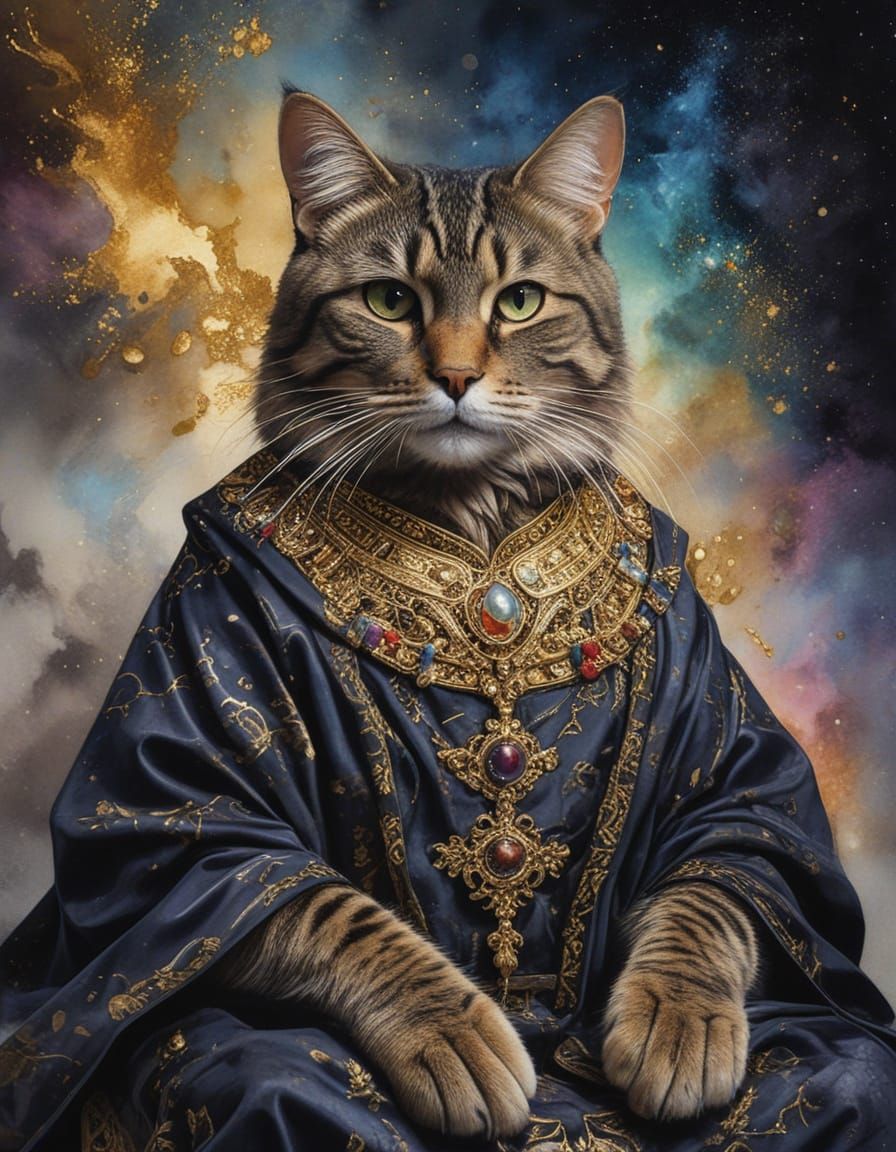 Majestic Oriental Cat Emperor Reigns Supreme
