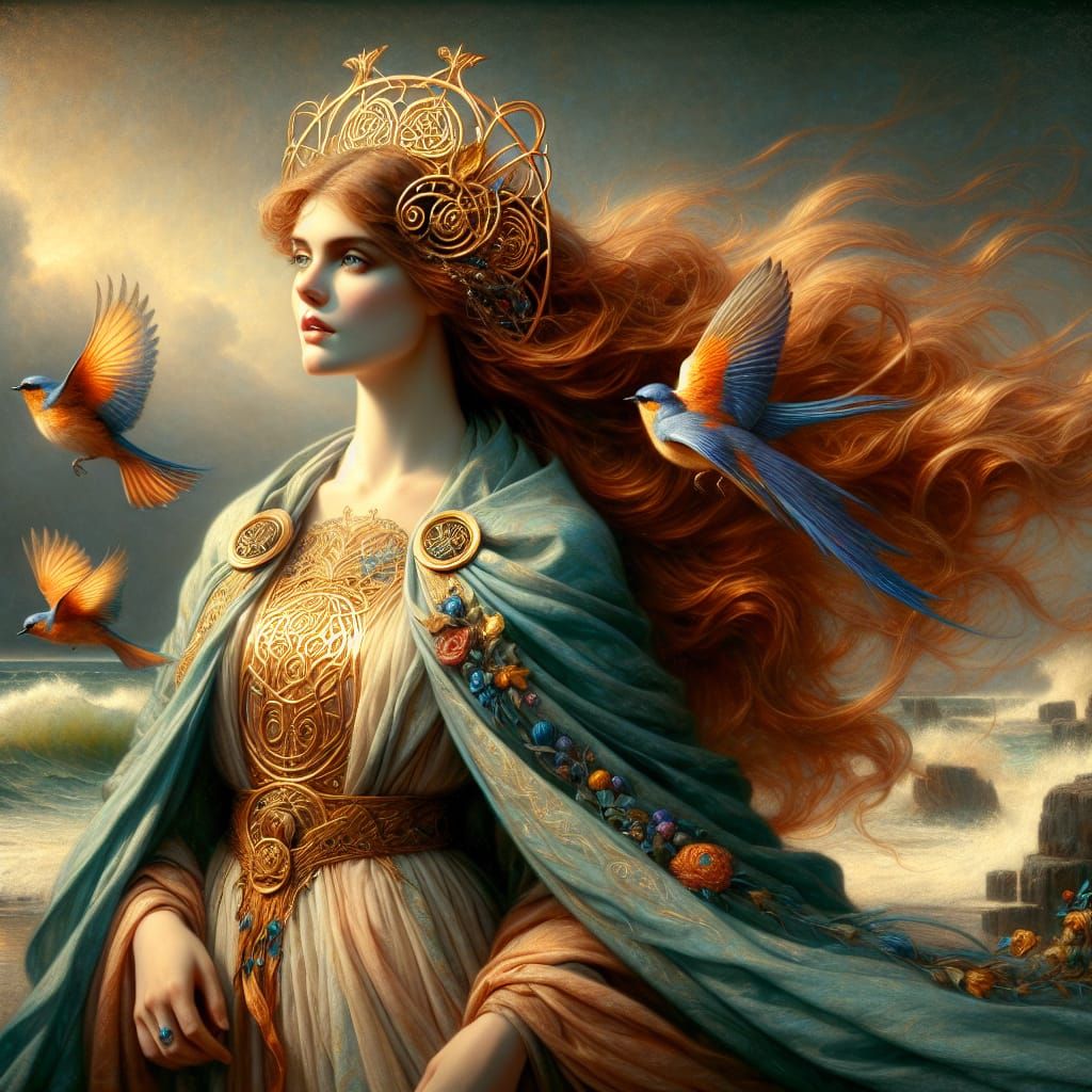 Romantic Goddess of Irish Mythology