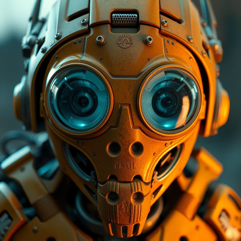 Realistic Robotic Alien Machine in Full View