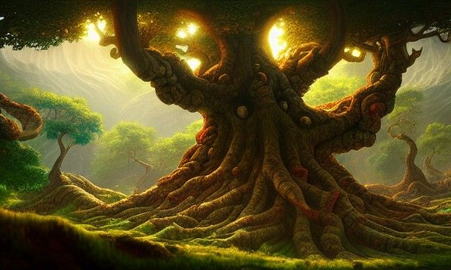 Yggdrasil World Tree Game Concept Art