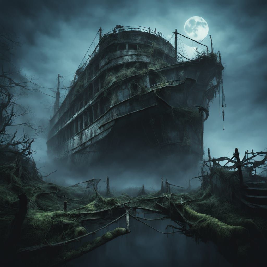 Ethereal Cruise Ship Haunts the Mysterious Ocean