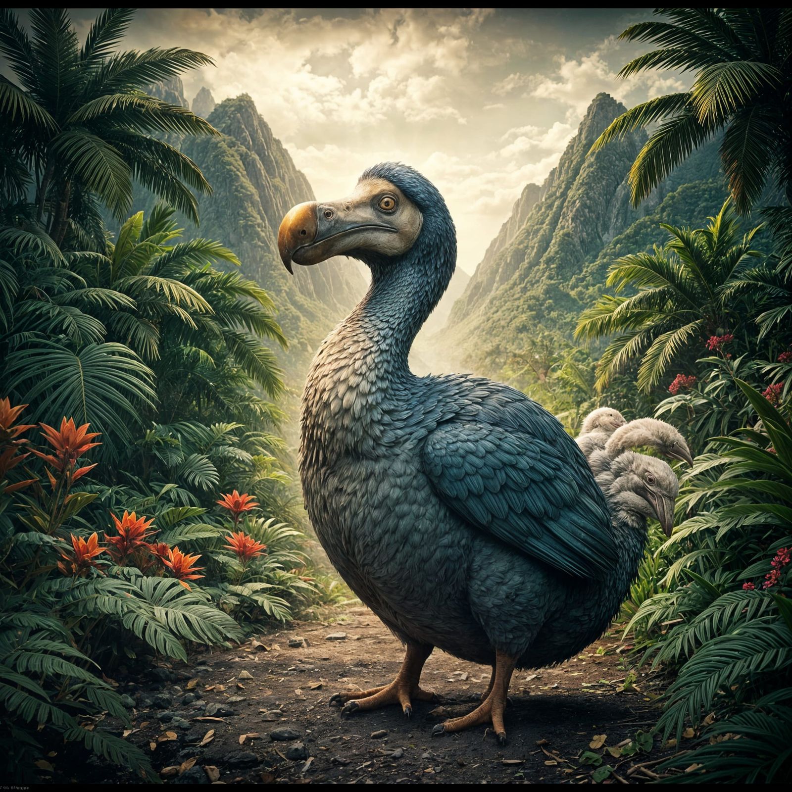 Epic Cinematic Dodo in Breathtaking Landscape