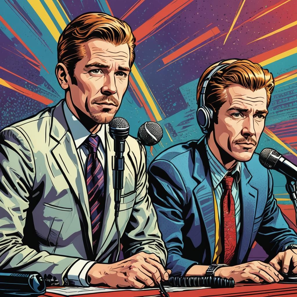 Opie and Anthony Portrait in Pop Art Style