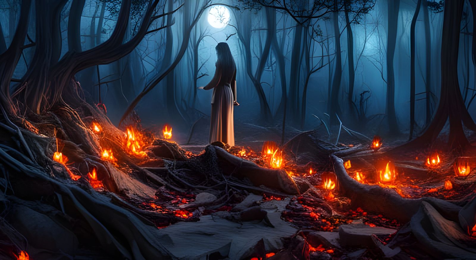 Spectral Woman at BloodMoon Grove