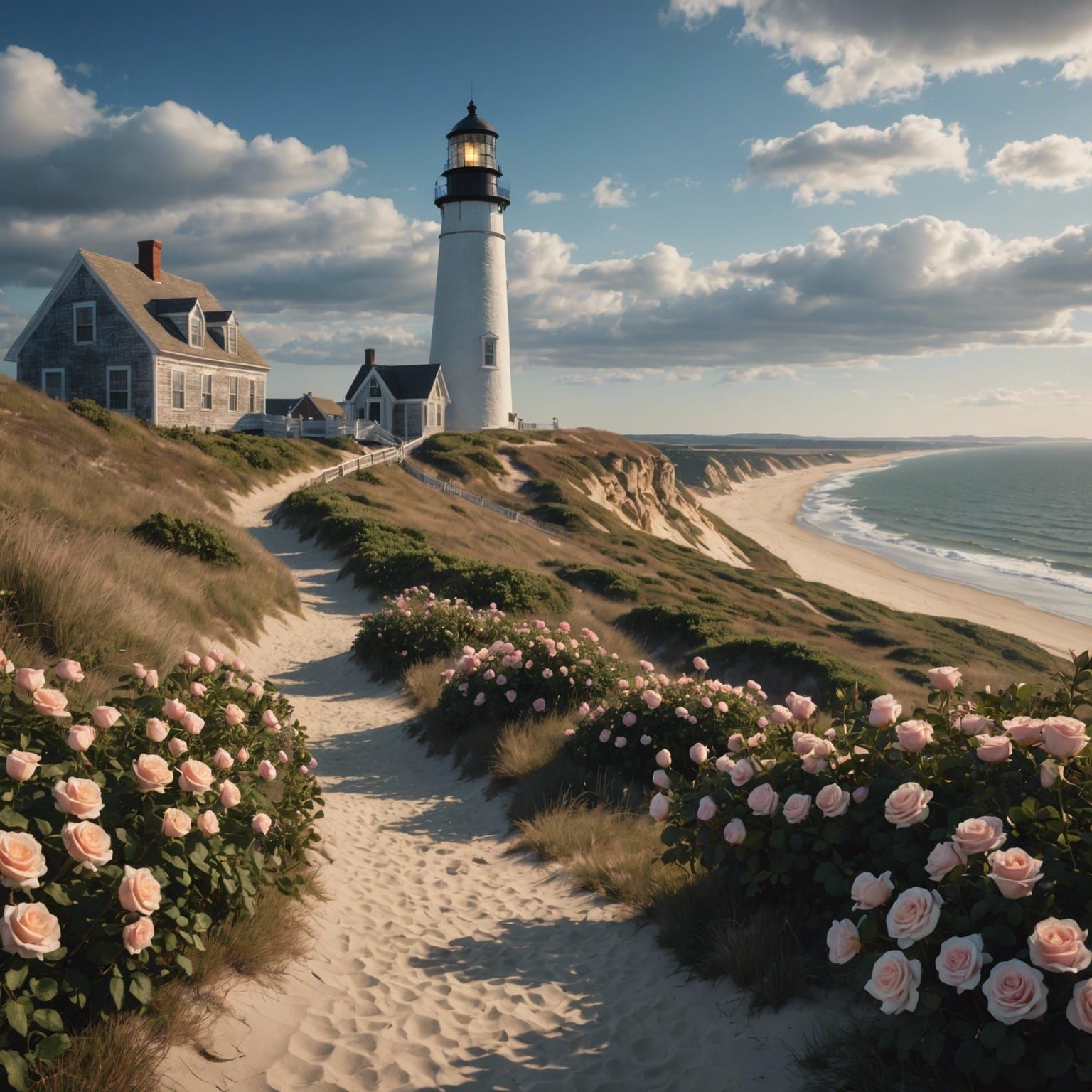 Highland Light, Truro: A Detailed Matte Painting