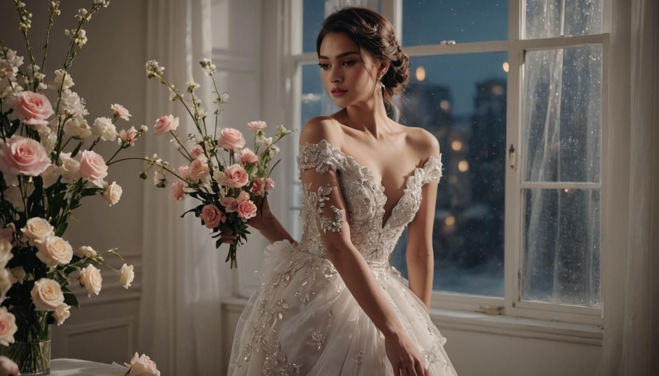 Beauty Model in Moonlight, Ready for Auction