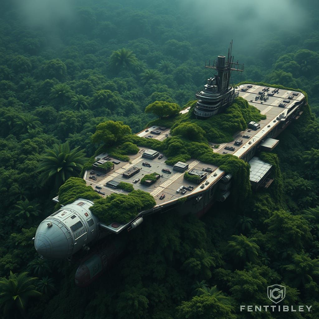 Ancient Aircraft Carrier Transformed into Verdant Oasis