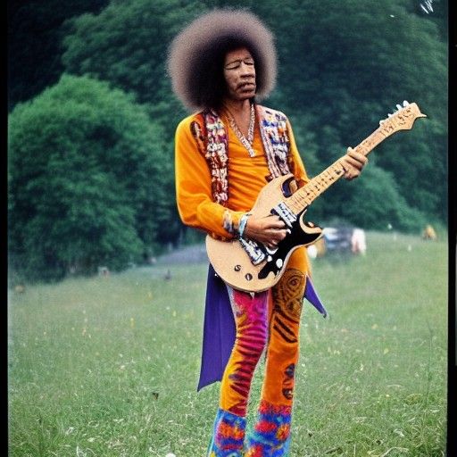 Jimi Hendrix Isle of Wight Festival Performance