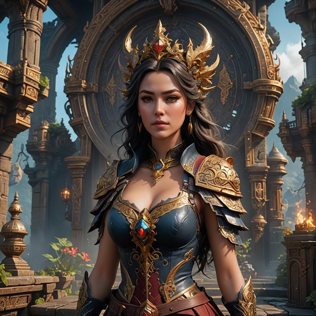 Fantasy Art: Woman with Intricate Details