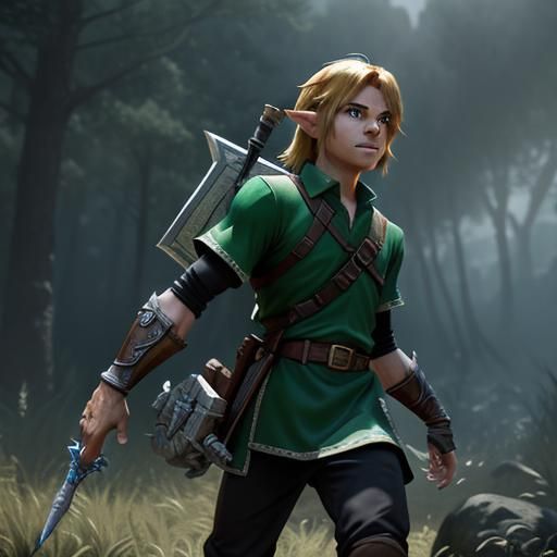 Link from Zelda: 3D Game Cinematic Render