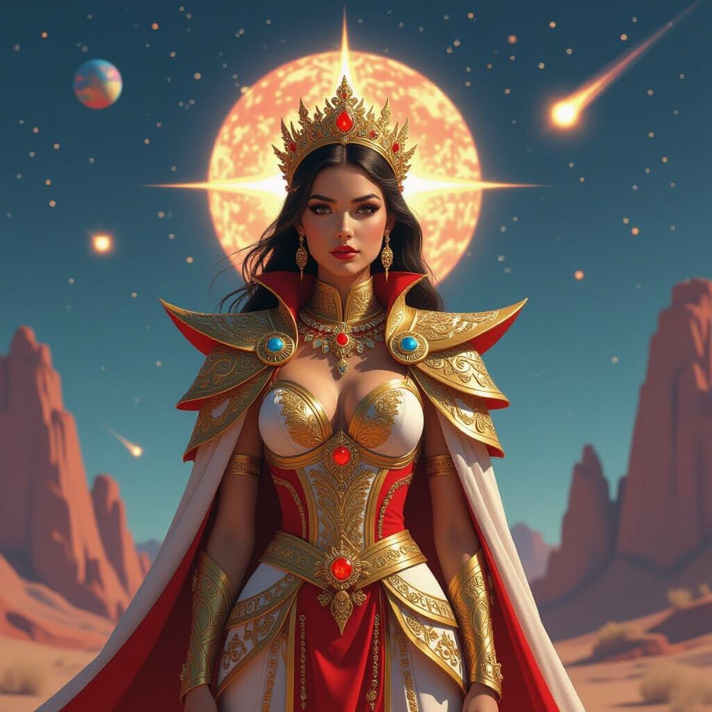 Regal Alien Princess: Goddess of Stars and Meteors