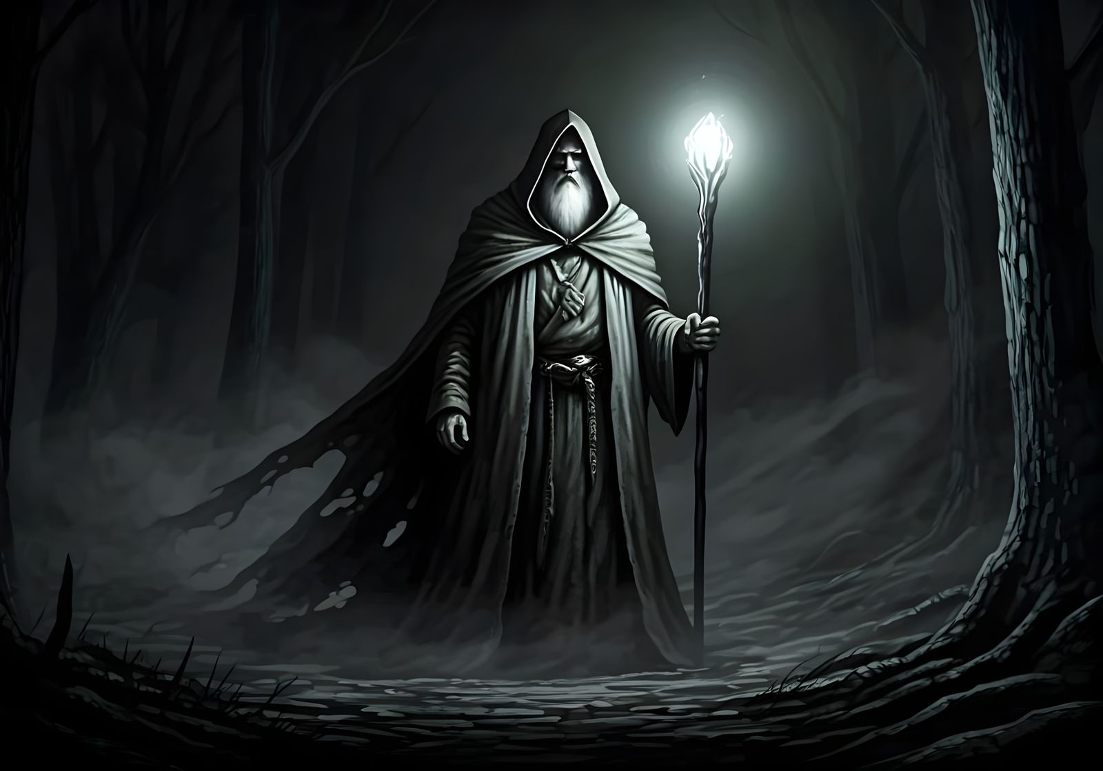 Wizard in Unnatural Mist, Magical Light