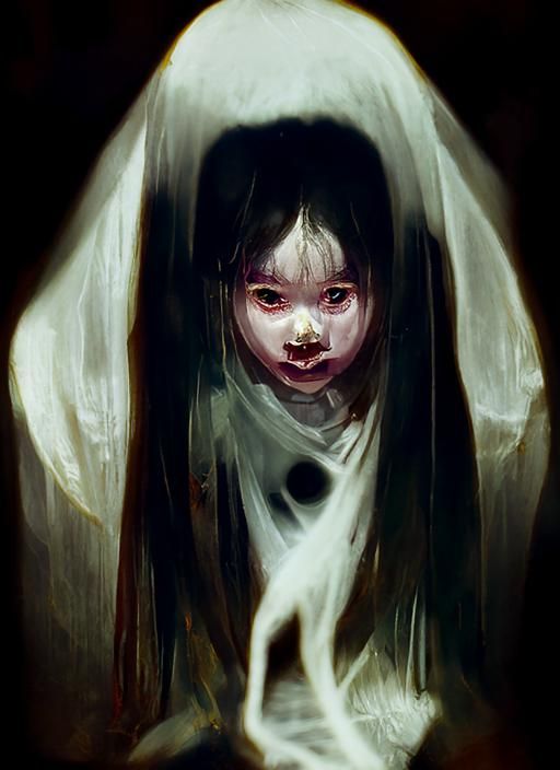 Sinister Portrait of a Ghost Child