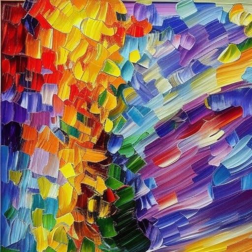 Expressionist Portrait in Neo-Impressionism Style