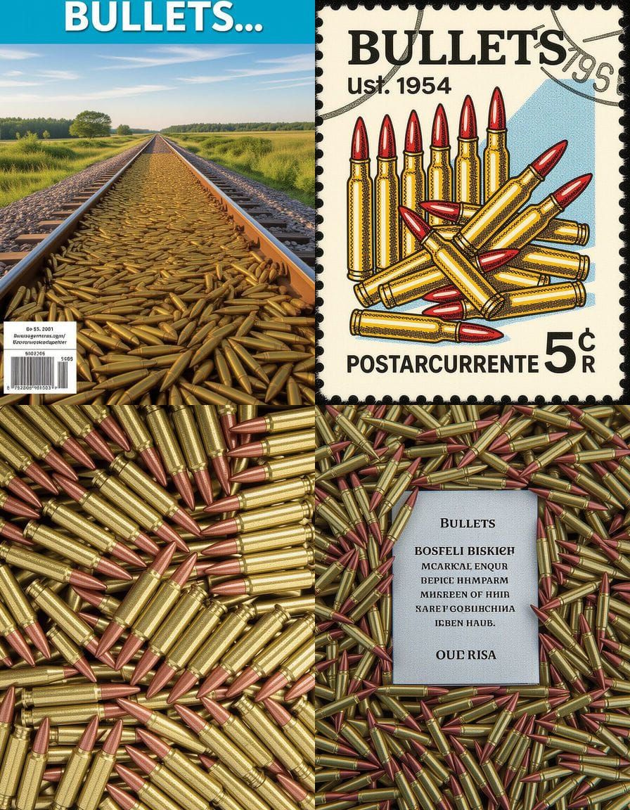 An Abstract Explosion of Colorful Bullets