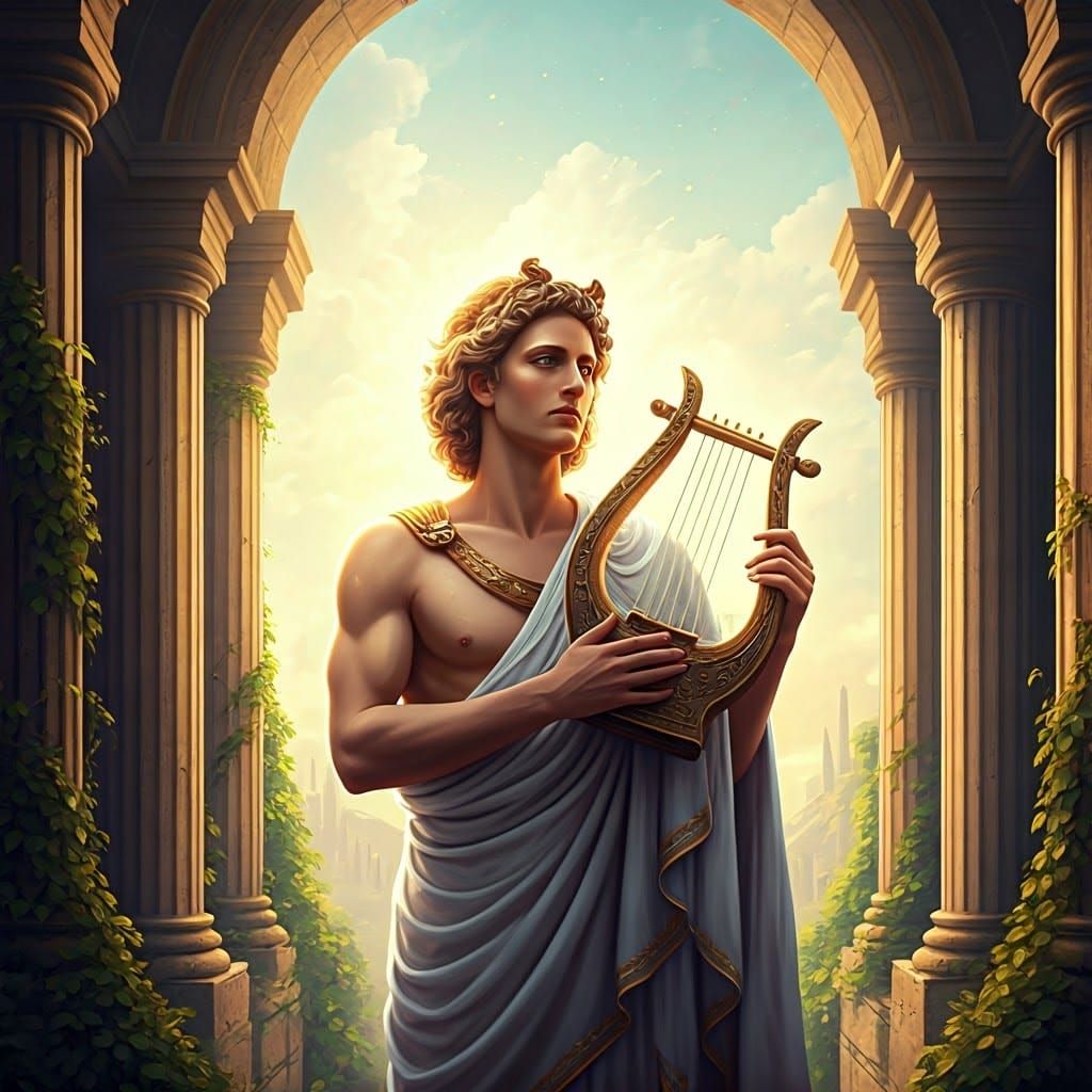 Apollo: Radiant Sun God with Lyre