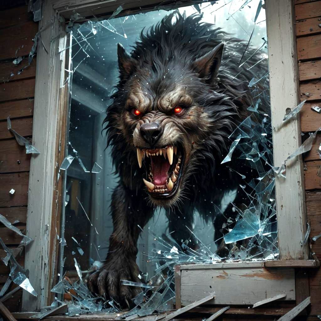 Grimdark Werewolf Breaks Through Window in Cinematic Horror ...