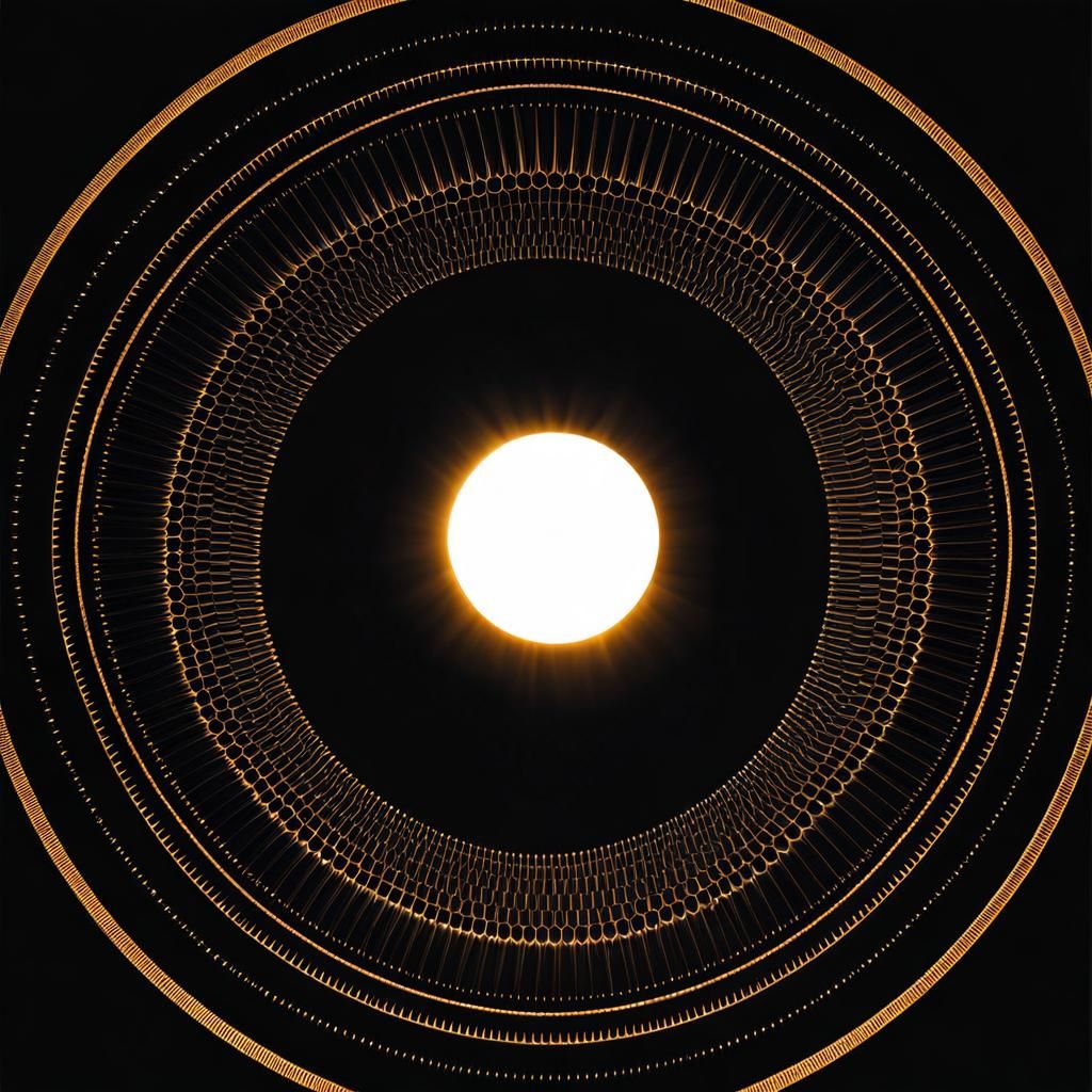 Dramatic Solar Eclipse Close-Up: Realistic Detail