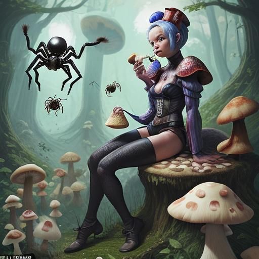 Little Miss Muffet and the Spider