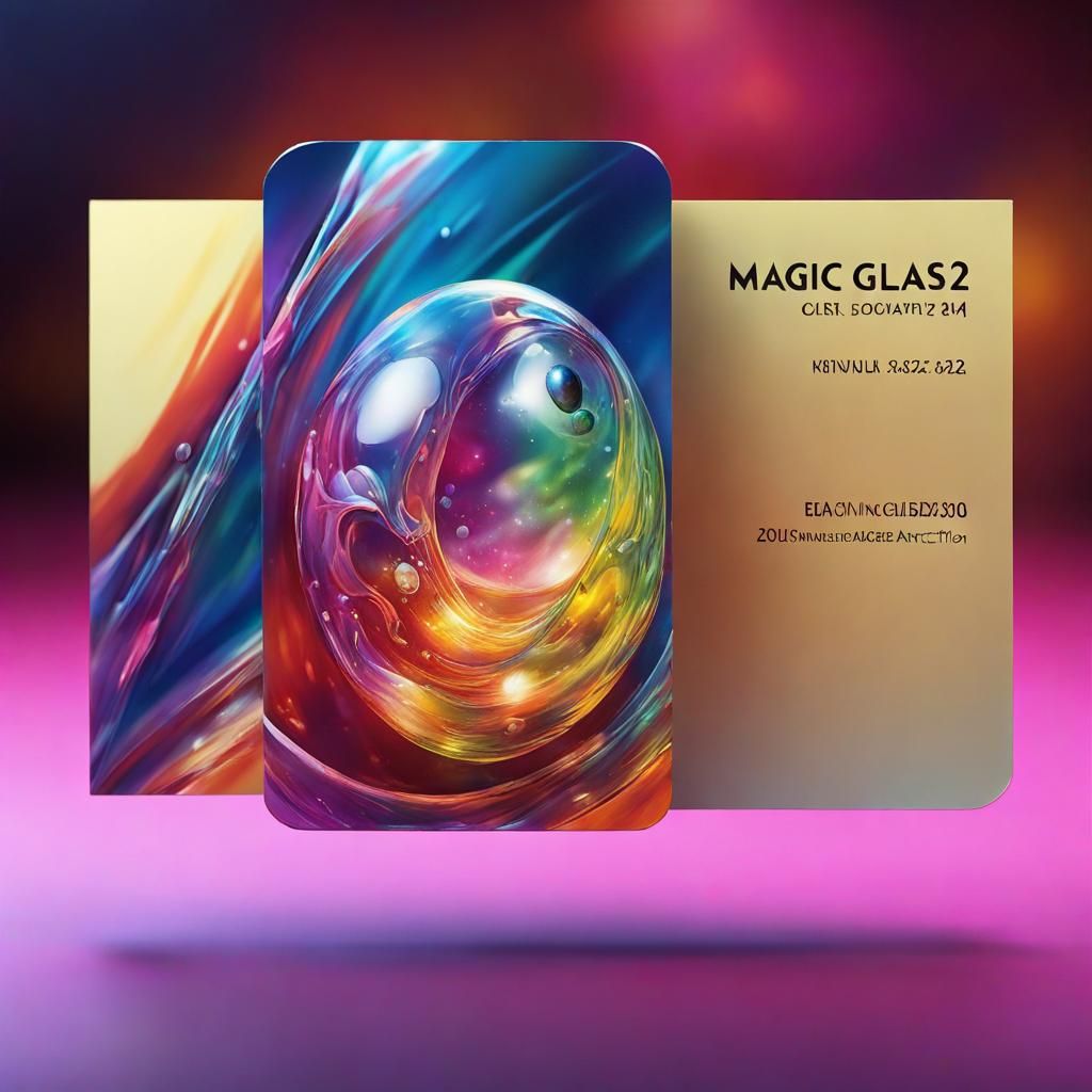 Optical Illusion Business Card in Splash Art Style