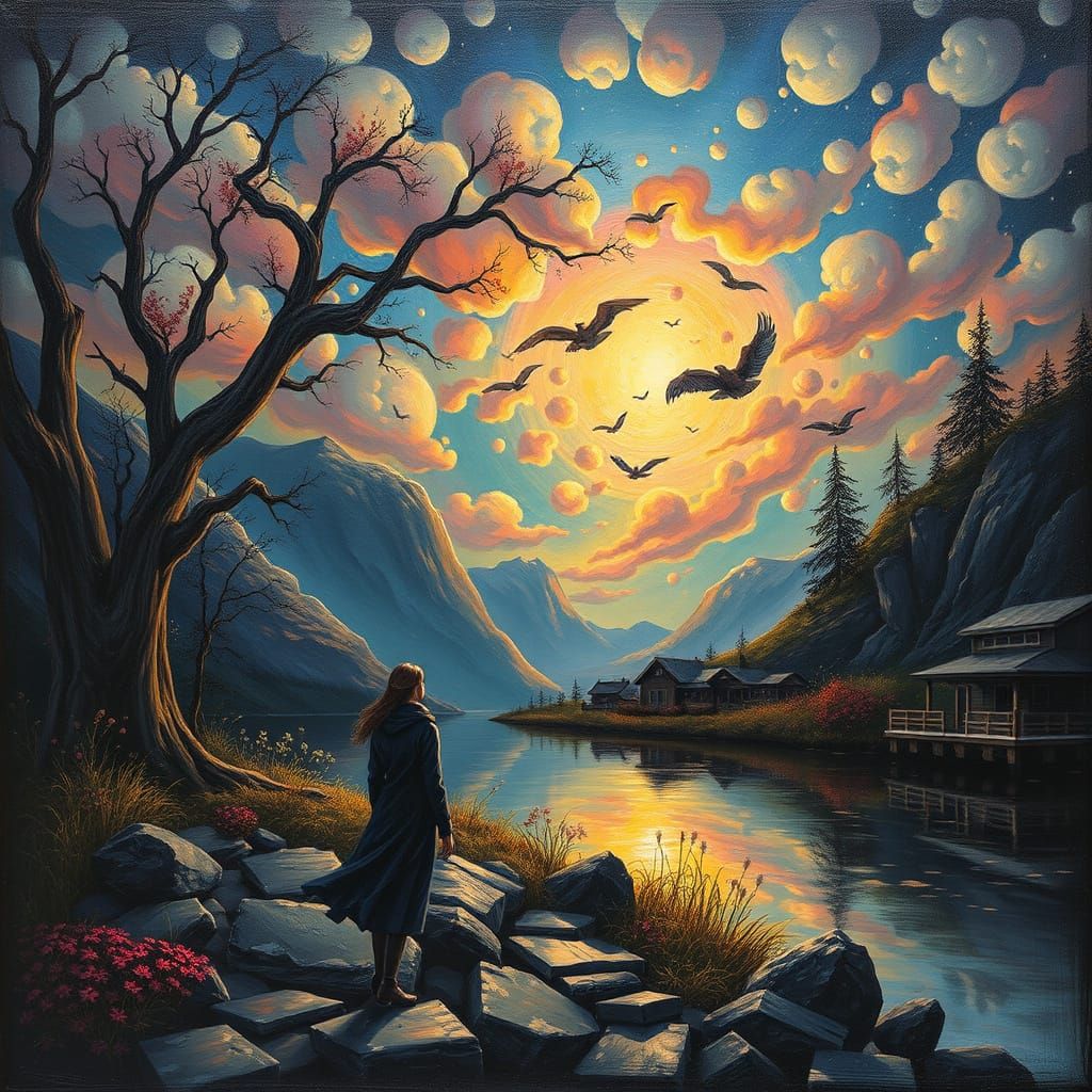 Abstract Expressionism of Sorrow and Splendor