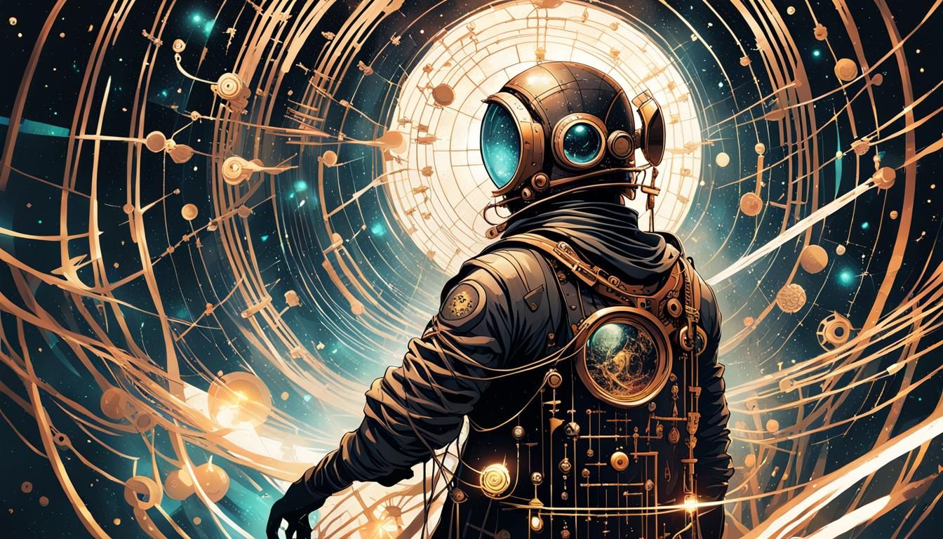 Steampunk astronaut