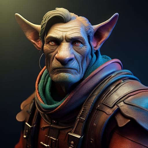 Sad Woman Covers Ears in 3D Digital Art