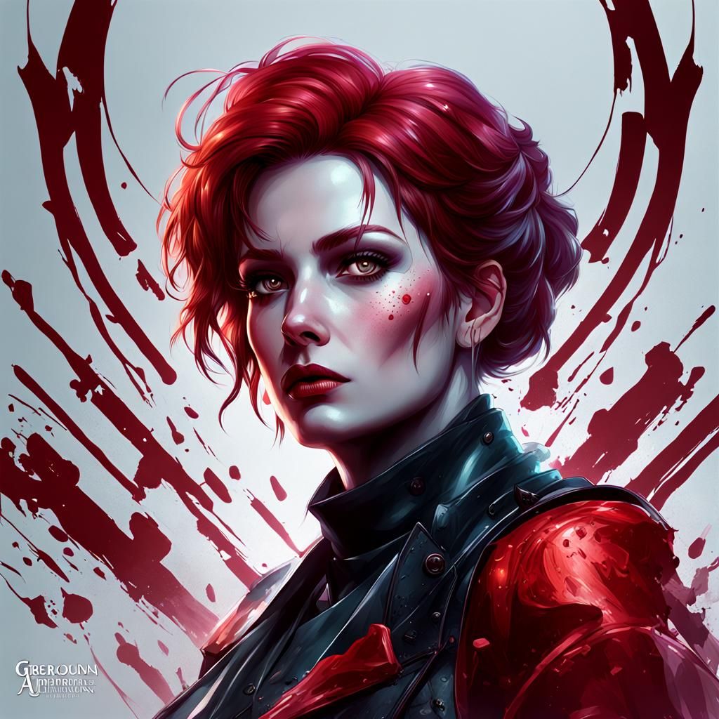 Typhoid Mary Portrait in Artgerm Style