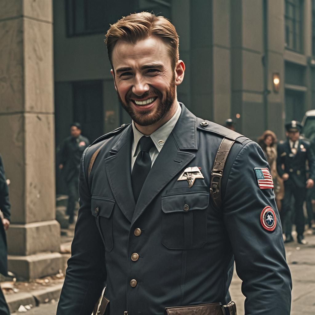 Man as Secret Service Agent in Film Still